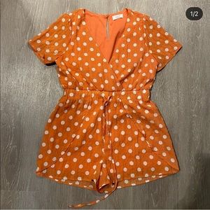Polka dot romper